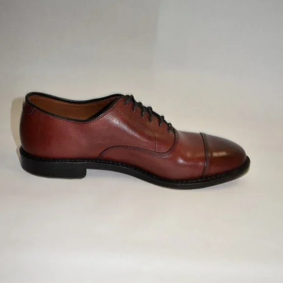 New! Allen Edmonds Park Avenue Cap-toe Oxford Dress Shoe Brown 7.5 D 5609 DD300
